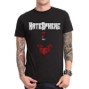 เสื้อยืดวงดนตรีเฮฟวี่เมทัลโลหะหนักสีดำ 