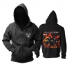 Cooler schwarzer Schleier-Braut-Kapuzenpulli Us Hard Rock Music Band Hoodie