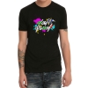 T-shirt eletrônico da cópia da rocha de Daft