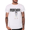Feeder Band Rock Tričko Bílé Heavy Metal Tee