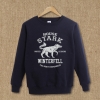 Oyun thrones Stark Sigil Kazak Kapşonlu