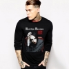 Heavy Rock Tshirt Marilyn Manson Tee Lengan Panjang untuk Pria