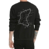 Isle of Man logo Hoodie Crew Neck Black Sweatshrit