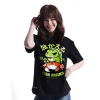 Härlig rese groda T-shirt XXXL svart tee shirt för par