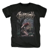 Metal Graphic Tees Bandă de criptopsie Cartea Tricoul de suferință