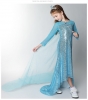 Frozen Princess Dress Girls Elsa Frozen Cosplay Costume for Kids