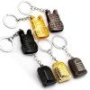 Player Unknown Battlegrounds three-level armor and backpack Key Chain Pendant