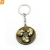 Quality Battlegrounds Rotating Metal 3D Helmet Key Chain Pendant