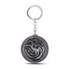 Joc de calitate a Thrones House Targaryen Pandantiv cu lanț de chei