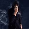 Calidad League of Legends LOL Kayn Sudadera con capucha Zip Up Sudadera negra