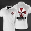 Resident Evil Paraply Pikétröjor Röd pikétröja för män