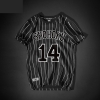 Slam Dunk Shohoku Mitsui Hisashi striped Tee Shirt