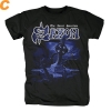 Uk Saxon Band Fils De Une Chienne T-Shirt Skull Rock Shirts