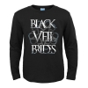 Bize Hard Rock Grafik Tees Başar Siyah Peçe Gelinler Bant T-Shirt
