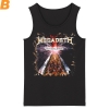 Nás Metal Rock bez rukávů Tee Megadeth Tank Tops