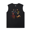 Batman in áo thun không tay cho mens Justice League Marvel T-Shirts
