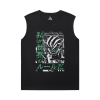 Masked Rider đen không tay áo thun Vintage Anime T-Shirt