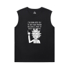Puuvilla Tshirt Rick and Morty Miesten hihaton Lihas T-paidat