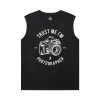 Fotograaf Tee Shirt Katoen Goedkope Mens Sleeveless T-shirts