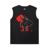 Jeden Punch Man bez rukávů tištěné trička Pánské Vintage Anime Shirt