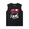 Erkekler için Titan Tee Vintage Anime Baskılı Kolsuz T Shirt Saldırı