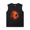 Attack på Titan Shirt Anime Oversized Ärmlös T Shirt
