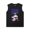Doraemon Tee Shirt Keren Kucing Tanpa Lengan Leher Bulat T Shirt