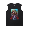 Camiseta camiseta de la camiseta de la guerra mundial Blizzard camiseta sin mangas del cuello