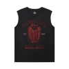 Angriff auf Titan ärmellose Wicking T Shirts Vintage Anime T-Shirt