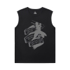 Spor Salonu Anime Tees için Titan Kolsuz T Shirt Saldırı