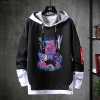 Jahrgang Anime JoJo bizarre Abenteuer Pullover gefälschte zweiteilige Kujo Jotaro Sweatshirts
