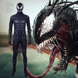 Venom Edward Brock Jumpsuits Spiderman Venom Cosplay Costume