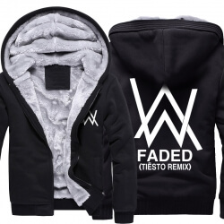 Hanorace groase de iarnă Alan Walker Haina de iarnă decolorată