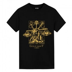 Svatá Seiya Váhy černé košile Best Anime Shirts