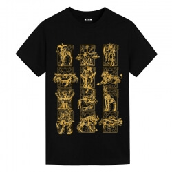 Saint Seiya Zodiac Armor Shirt Anime Koszule dla dzieci