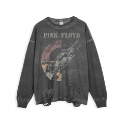 <p>Rosa Floyd Tees Musik Rippad Långärmad T-Shirts</p>
