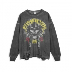 <p>Guns N’Roses Tee Rock and Roll Ripped Retro Style T-Shirts</p>
