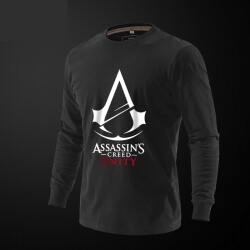 Assassin's Creed Unity Tshirt Homens manga comprida Tee
