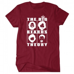 Big Bang Lý thuyết nhân vật T-shirt Red XXL Tee