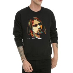 Sudadera Heavy Meatal de Kurt Cobain con cuello redondo