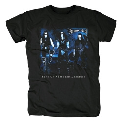 Immortal Sons Of Norhern Darkness Tee Shirts Nórsko Black Metal T-Shirt