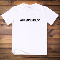 Joker Why So Serious Maglietta Batman Dark Knight Unisex
