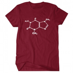 Molécula de cafeína Leonard Camiseta Big Bang Theory Tee