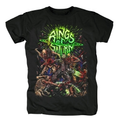 Tee shirt Graphiques Métalliques Meilleurs Anneaux De Saturne Necro