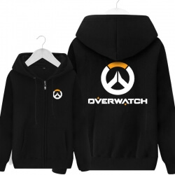 Přehlídka logo mikina černý Zip Hoodie pro muže
