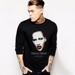 Kualitas Marilyn Manson Heavy Rock Tshirt untuk Pria