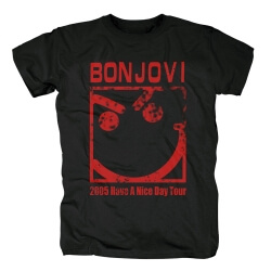 품질 우리 Bon Jovi 좋은 하루 되세요 투어 티셔츠 락 그래픽 티