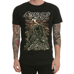 T-shirt da rocha da faixa da queda das sombras