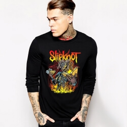 Slipknot Düğüm Uzun Kollu T-Shirt Siyah Ağır Metal Tee
