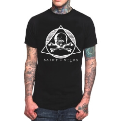 St Vitus Band Rock T-Shirt Черный Тяжелый металлический тройник